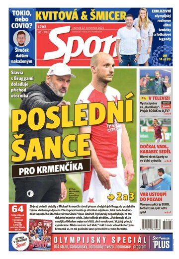 Obálka e-magazínu Sport 22.7.2021