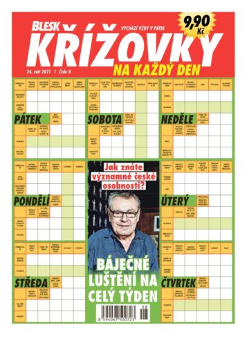 Obálka e-magazínu Blesk křížovky na každý den 8/2021