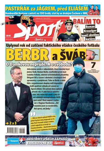 Obálka e-magazínu Sport 16.10.2021