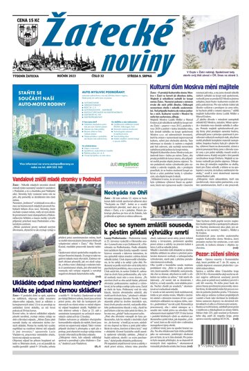 Obálka e-magazínu Žatecké noviny 32/23