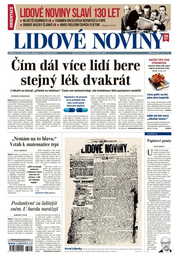 Obálka e-magazínu Lidové noviny 16.12.2023