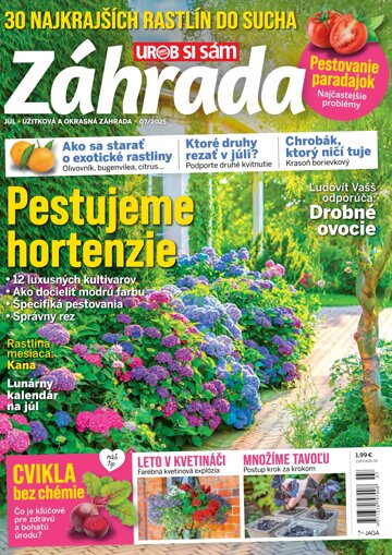 Obálka e-magazínu Záhrada 2025 07