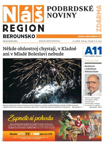 Obálka e-magazínu Náš Region - Berounsko 49/2025