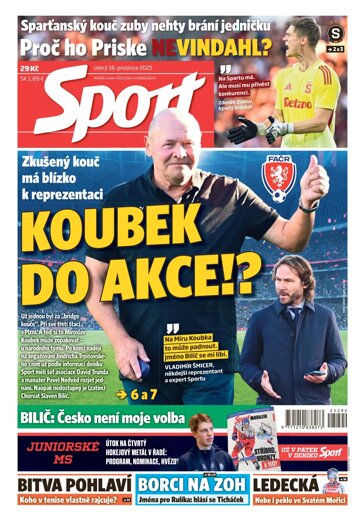 Obálka e-magazínu Sport 16.12.2025