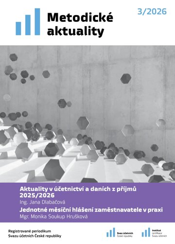 Obálka e-magazínu Metodické aktuality Svazu účetních 3/2026