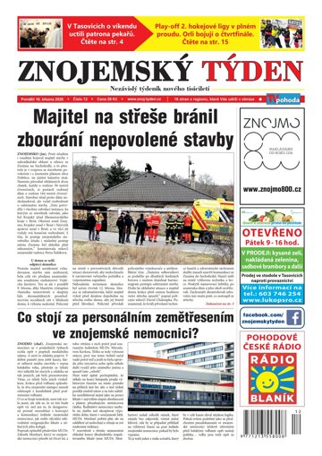 Obálka e-magazínu Znojemský týden 12/2026