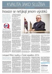 Obálka e-magazínu Hospodářské noviny - příloha 218 - 7.11.2014HX