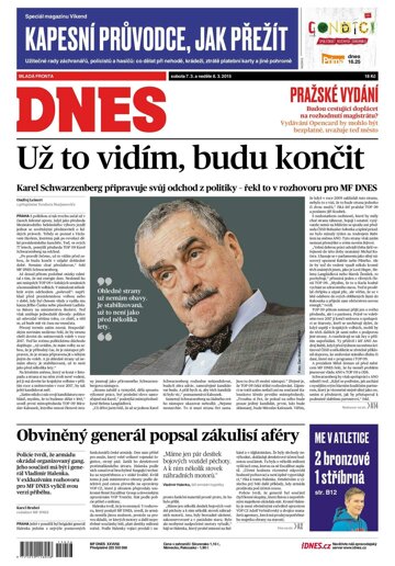 Obálka e-magazínu MF Dnes 7.3.2015