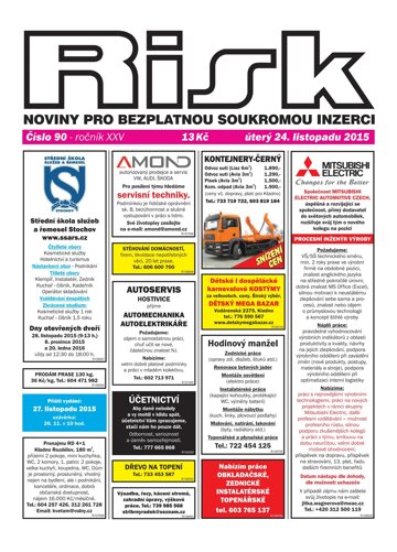 Obálka e-magazínu Risk 90/2015