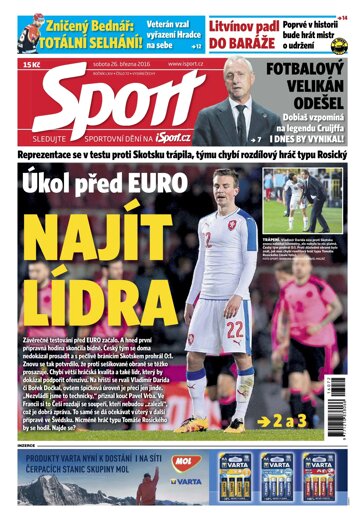 Obálka e-magazínu Sport 26.3.2016