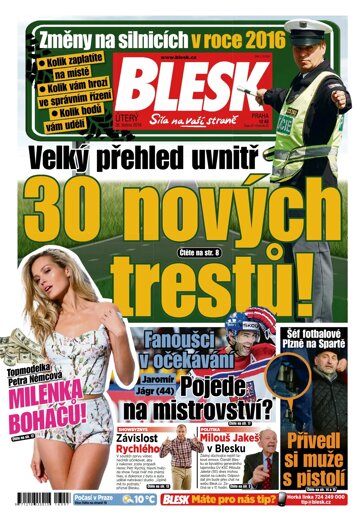 Obálka e-magazínu Blesk 26.4.2016