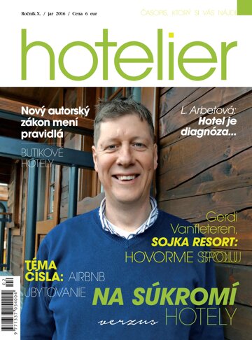 Obálka e-magazínu Hotelier jar 2016