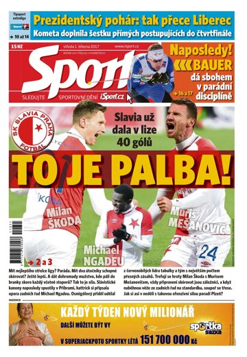 Obálka e-magazínu Sport 1.3.2017