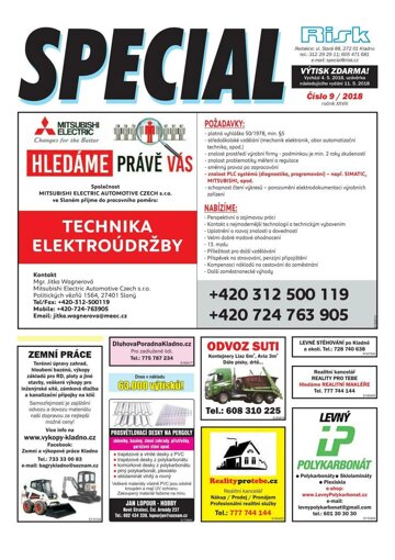 Obálka e-magazínu Special 9/2018