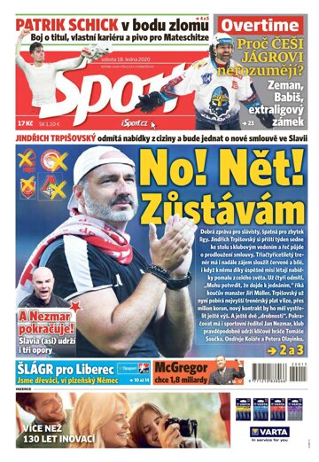 Obálka e-magazínu Sport 18.1.2020