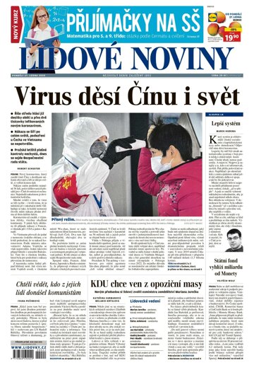 Obálka e-magazínu Lidové noviny 27.1.2020