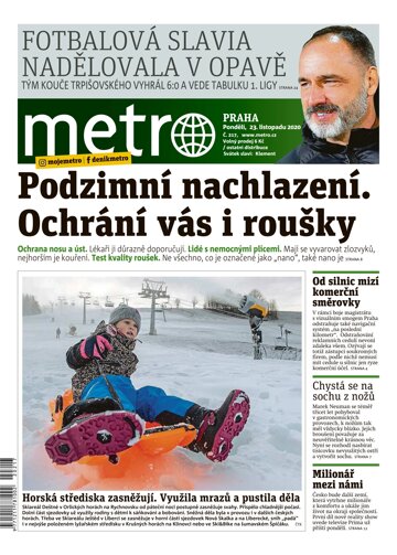 Obálka e-magazínu deník METRO 23.11.2020