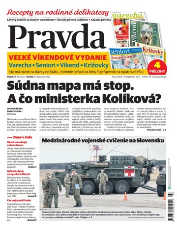 Obálka e-magazínu Pravda 18. 2. 2022