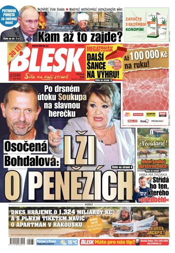 Obálka e-magazínu Blesk 11.10.2022