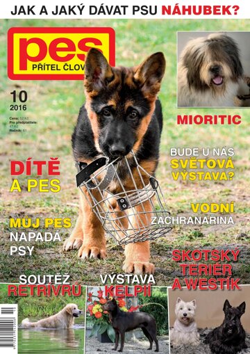 Obálka e-magazínu Pes přítel člověka 10/2016
