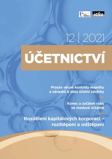 Obálka e-magazínu Účetnictví 12/2021