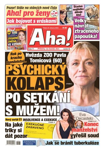 Obálka e-magazínu AHA! 24.3.2023