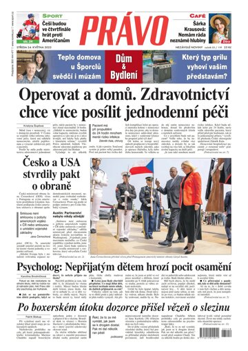 Obálka e-magazínu Deník Právo 24.5.2023