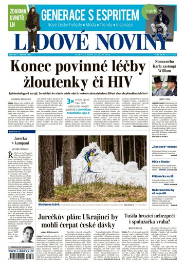 Obálka e-magazínu Lidové noviny 7.2.2024