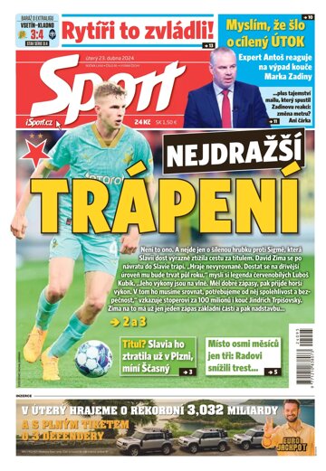 Obálka e-magazínu Sport 23.4.2024