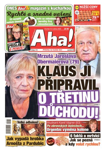 Obálka e-magazínu AHA! 15.5.2025