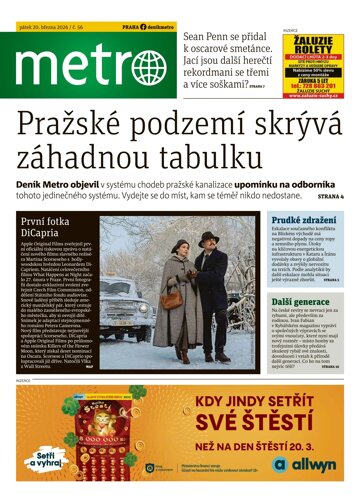 Obálka e-magazínu deník METRO 20.3.2026