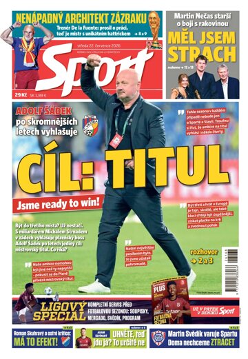Obálka e-magazínu Sport 22.7.2026