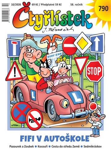 Obálka e-magazínu Čtyřlístek 10/2026