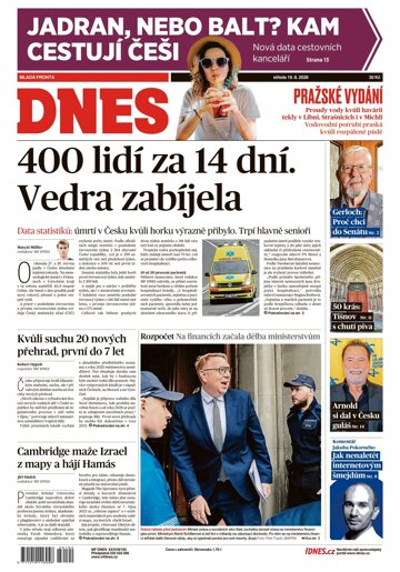 Obálka e-magazínu MF Dnes 19.8.2026