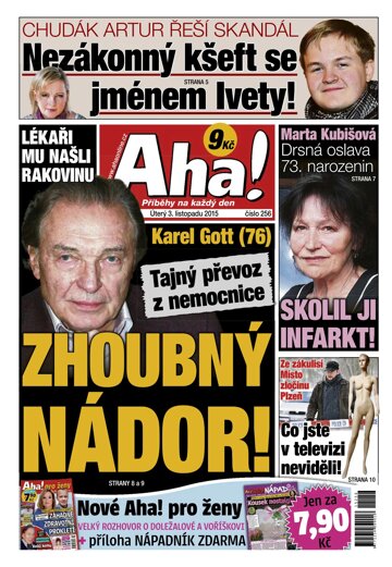 Obálka e-magazínu AHA! 3.11.2015