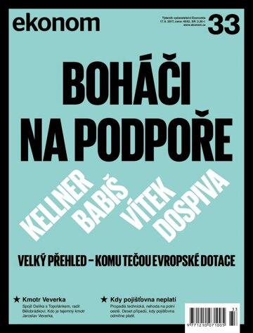 Obálka e-magazínu Ekonom 33 - 17.8.2017