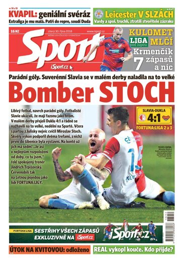 Obálka e-magazínu Sport 30.10.2018