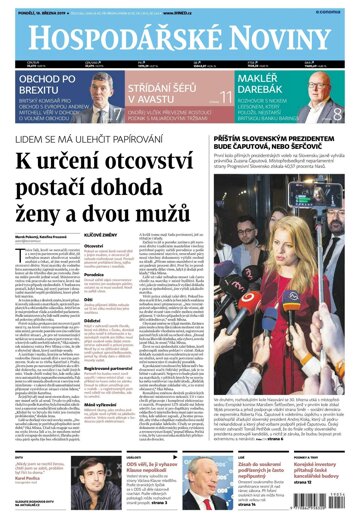 Obálka e-magazínu Hospodářské noviny 054 - 18.3.2019
