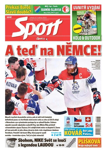 Obálka e-magazínu Sport 22.5.2019