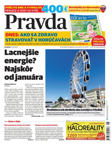 Obálka e-magazínu Pravda 6. 7. 2020