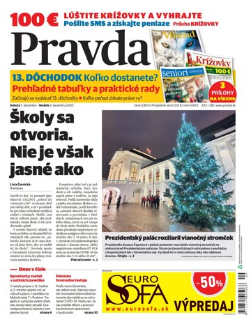 Obálka e-magazínu Pravda 5. 12. 2020