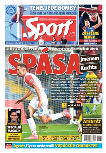 Obálka e-magazínu Sport 26.7.2021
