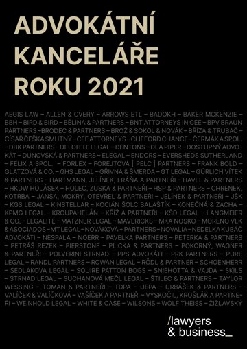 Obálka e-magazínu Lawyers & Business Ročenka: Advokátní kanceláře roku 2021