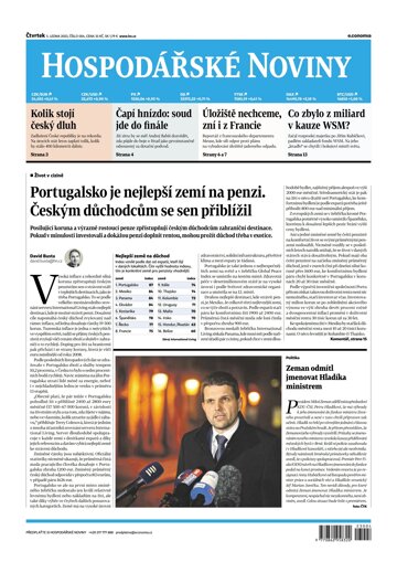 Obálka e-magazínu Hospodářské noviny 004 - 5.1.2023