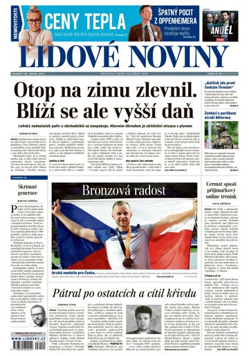 Obálka e-magazínu Lidové noviny 28.8.2023