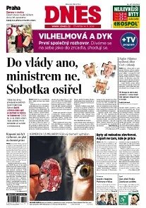 Obálka e-magazínu MF Dnes 14.11.2013