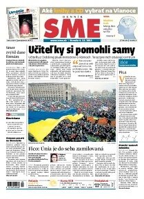 Obálka e-magazínu SME 4.12.2013