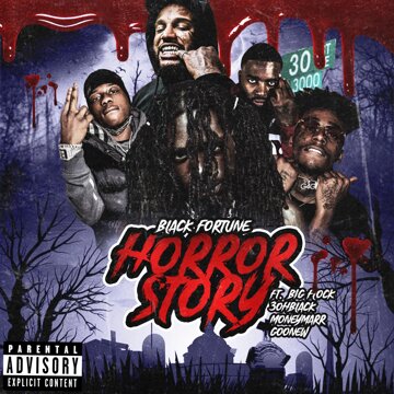 Obálka uvítací melodie Horror Story (feat. Big Flock, 3ohBlack, MoneyMarr & Goonew)