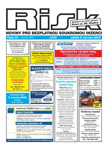 Obálka e-magazínu Risk 42/2015
