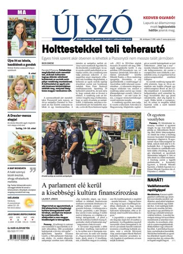Obálka e-magazínu Új Szó 28.8.2015